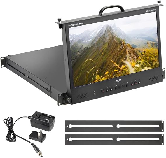 17.3" Rack-Mountable LCD Monitor, Professional Video Production Monitor