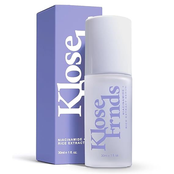 Niacinamide & Rice Extract Facial Serum Hydrating Glow Face Serum with Hyaluronic Acid, Centella, and Licorice for Smooth Texture, Daily Radiance, and Healthy Skin Barrier Support - 1 fl oz
