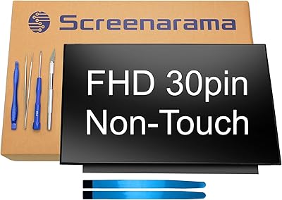 SCREENARAMA New Screen Replacement for CMO Innolux N156HGA-EA3 REV.C4 Matte 30pin FHD 1920x1080 IPS LCD LED Display with Tools and Tape