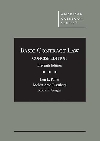 Basic Contract Law, Concise Edition (American Casebook Series)