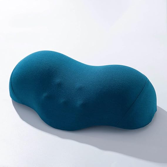 Neck Pillow Memory Foam Neck Breed for Comfort Support Ergonomic Magnetic Massage Cushion with Breathable Cover, Travel Sleep Aid, Camping and Hotel Bedroom in The Workplace, 2 Blue