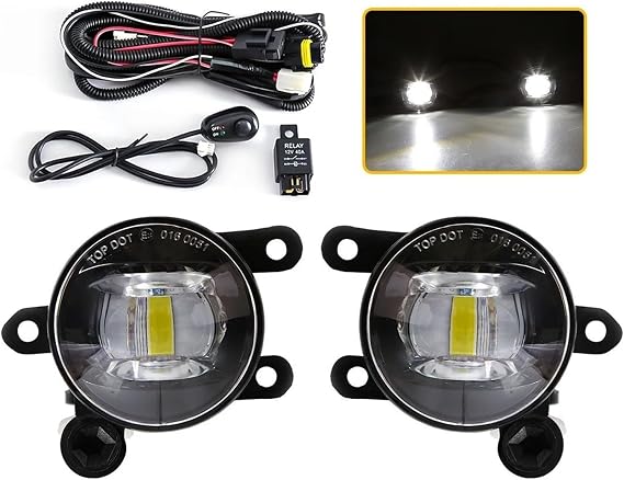 Fog Lamp Work Light For For Bronco For Sport 2021 2022 For Ranger For Raptor 2022 2023 2024 For ESCAPE 2023 2024 LED Fog Lamps Daytime Running Lights(LED White)