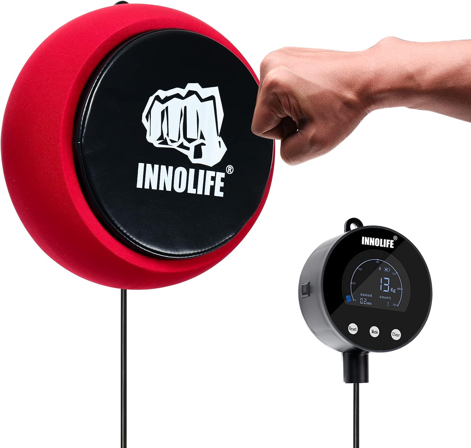 innolife boxing force gauge professional boxing dynamometer with punch pad for boxing enthusiasts up to 1543 lbs