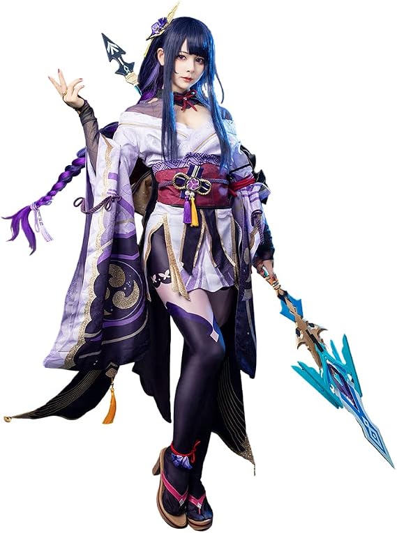 Cosfun Game Genshin Impact Raiden Shogun Cosplay Costume Upgraded Ver.