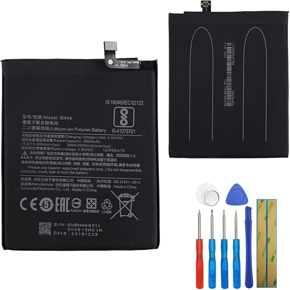 Replacement Battery BN46 Compatible with Xiaomi Note 8 Note 8T with Tools