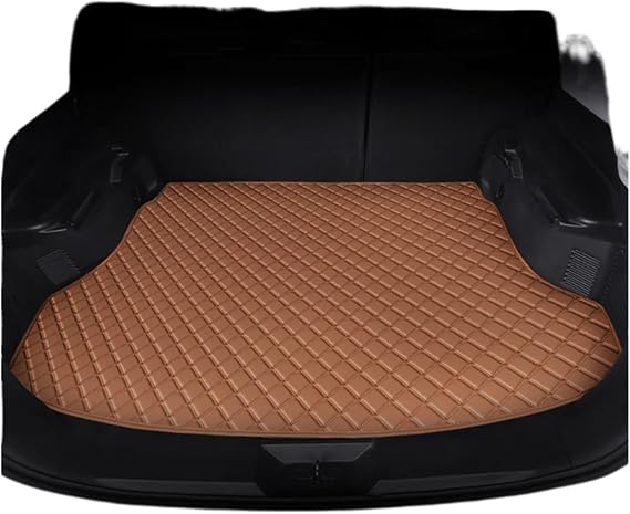 Boot Liner Custom Car Trunk Mats Fit For JAC JS4 2021-2026 Leather Cargo Liner Car Mat Accessories Car Boot Protector(Light Brown)