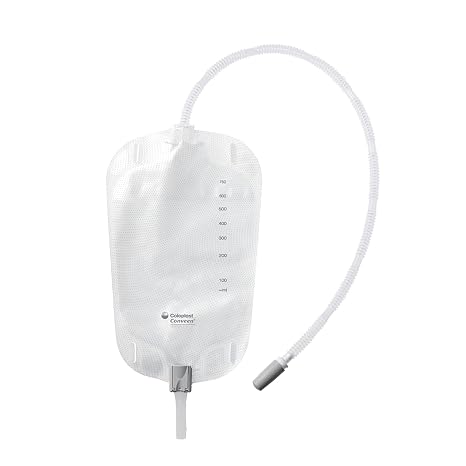 ConvaTec Conveen Security + Leg Bags, Clamps, Tubes, Non-Latex Straps, 30 fl oz, 1000ml 21027 Qty 1