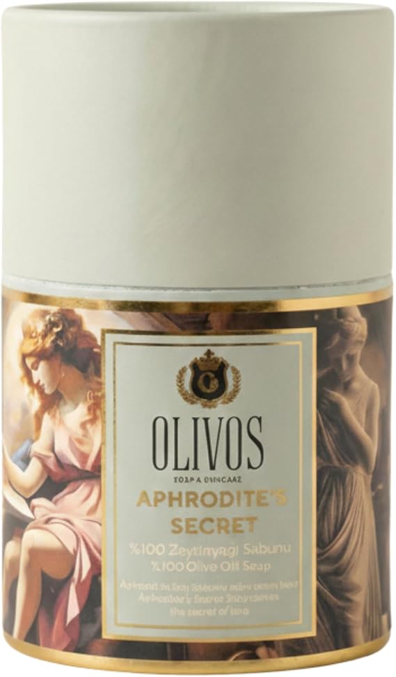 Olivos Geleneksel El Yapımı%100 Zeytinyağlı Katı Sabun | Beyaz Sabun Kokusu | Premium Kutulu | 2×100 g (Aphrodite’s Secret)