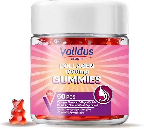 Validus 1000 mg Kolajen Çignenebilir Form (Gummies) 60 Adet