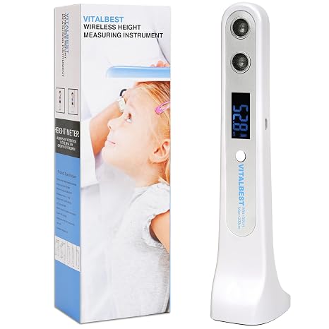 Stadiometer, Portable Ultrasonic Stadiometer, Height Measurement Tool for Adults and Kids, Medical Office Handheld Height Measuring Device for Healthcare Professionals