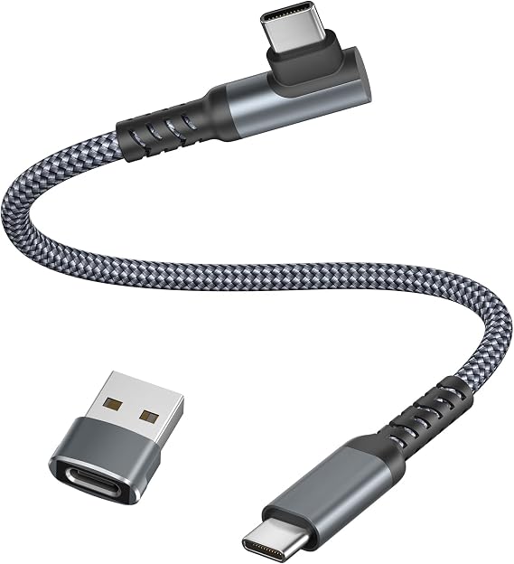 Basesailor Short 1FT USB C to USBC 60W Charger Cable with USB Adapter