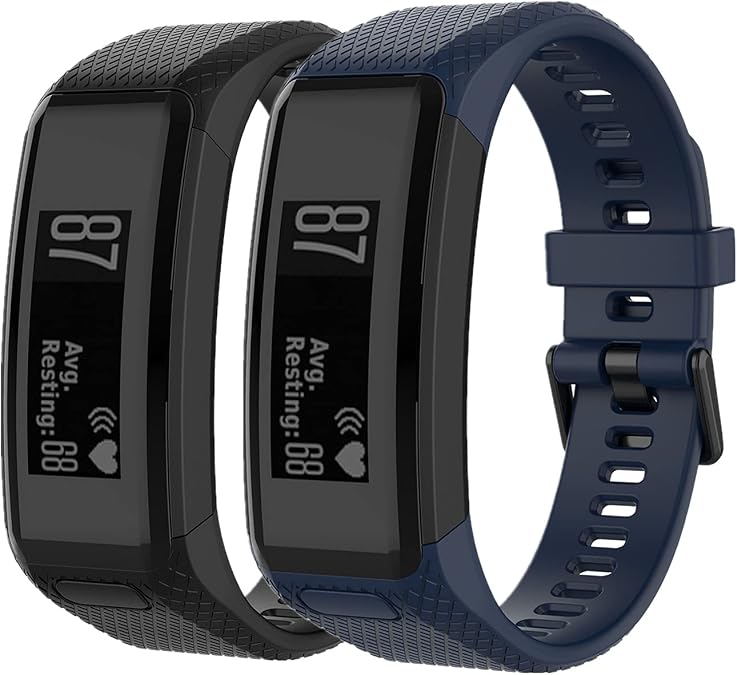 Muovrto Watch Band for Garmin Vivosmart HR,Silicone Watch Strap Sport Replacement Strap