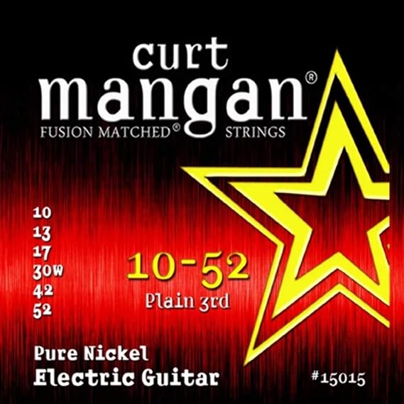 Curt Mangan 10-52 Pure Nickel Wound Set Electric Guitar Strings