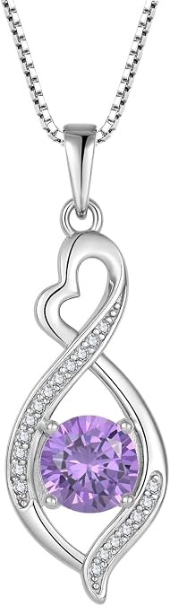 Infinity Necklace 925 Sterling Silver Necklace For Women Jewelry Valentines Day Christmas