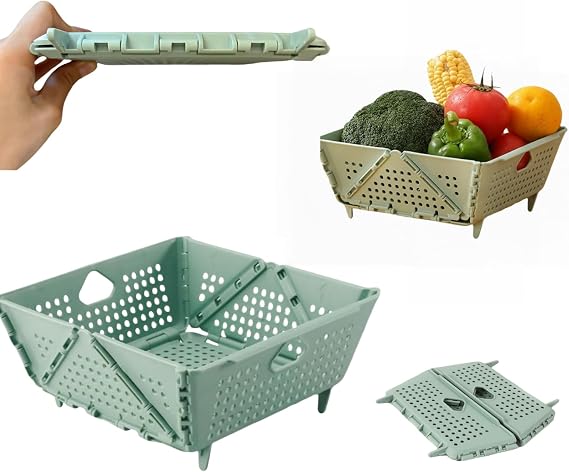 Small Collapsible Kitchen Colander and Strainer (1pcs)