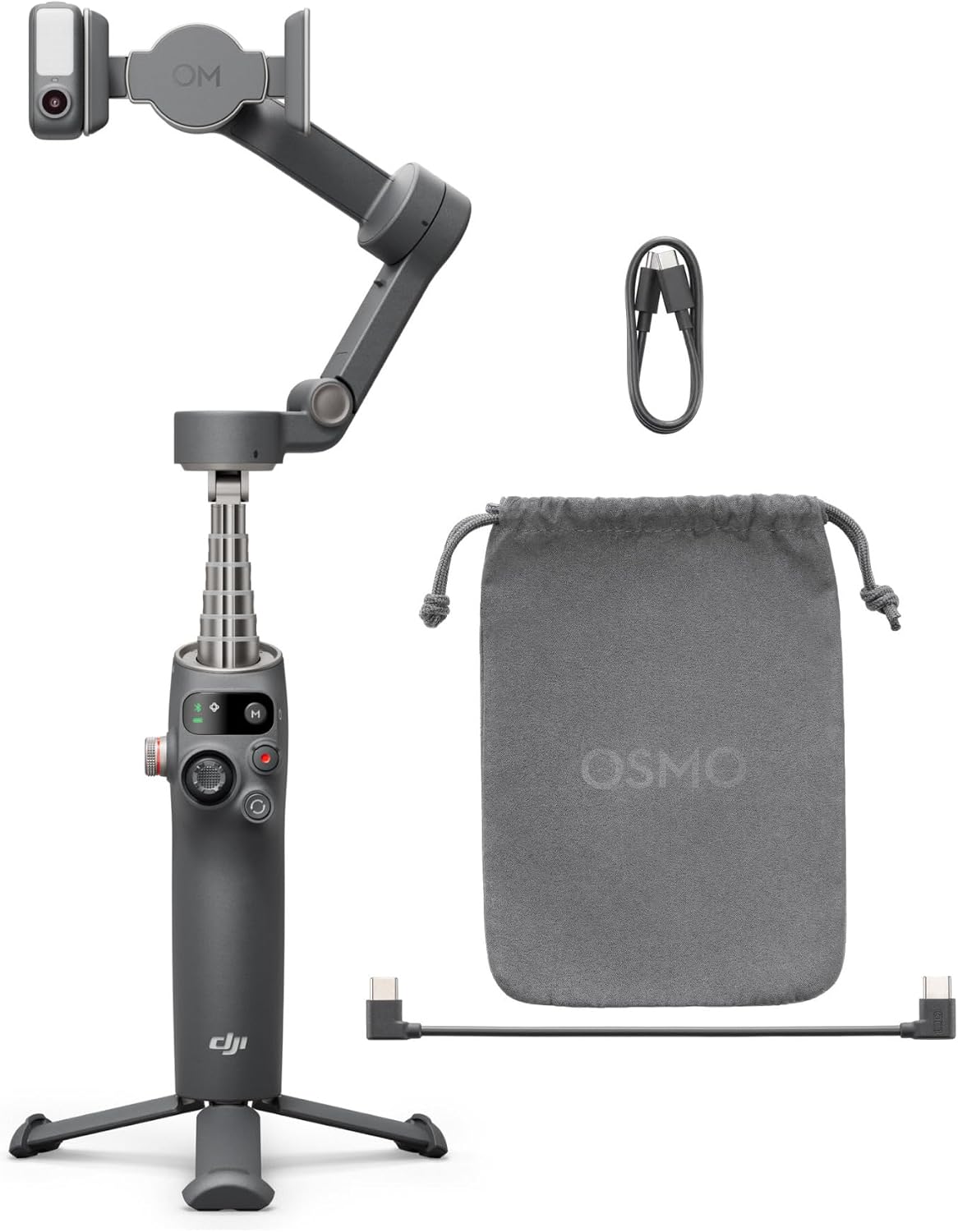 DJI Osmo Mobile 7P Intelligent Tracking Phone Gimbal with Care Refresh 2-Year Plan Physical Card 2 Items