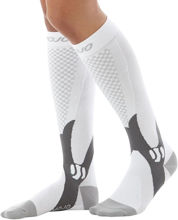 Mojo Compression Socks for Women and Men 20-30mmHg Knee High, A602