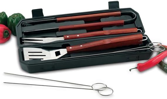 Chef-Master KTBQ7 8 Piece Barbeque Set in Carrying Case