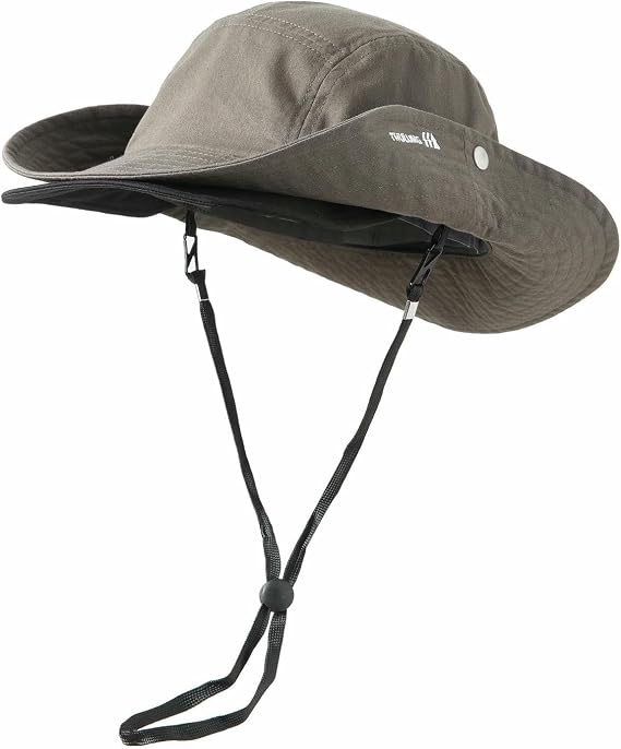 Fisherman's hat Hiking Hat, Mountain Style Outdoor Sun Fisherman Unisex, Breathable and Versatile -Dark Gray