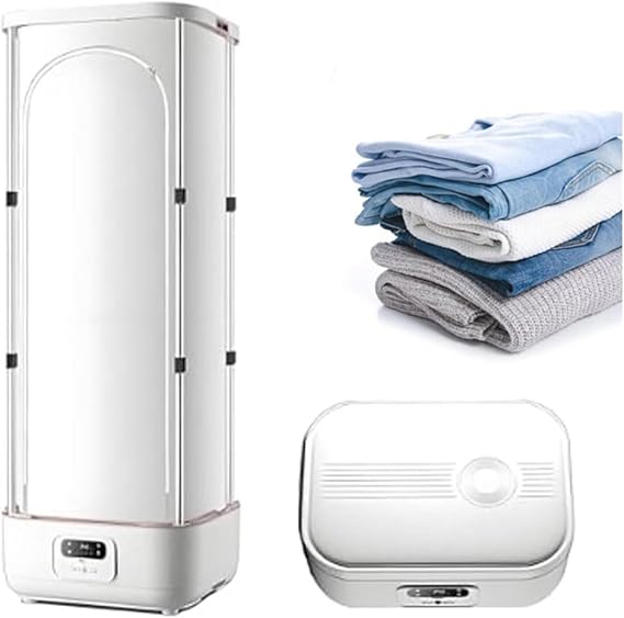 Automatic Ironing Machine, Portable Steam Drying Smart Machine, Clothes Folding Wrinkle Removal Machine with Remote Control