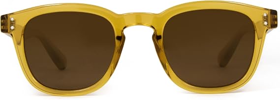 CARVE Havana Sunglasses - Retro Square Shades - UV400 - Unisex
