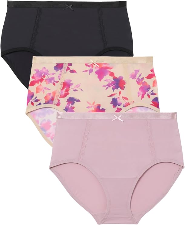 Catherines Full Coverage Microfiber Panty 3-Pack