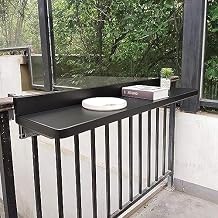 Balcony Table,Wall Mounted Folding Table,Space Saving Hanging Table for Patio,Garden,Multifunctional Railing Hanging Table,Adjustable Deck Table for Indoor and Outdoor Use
