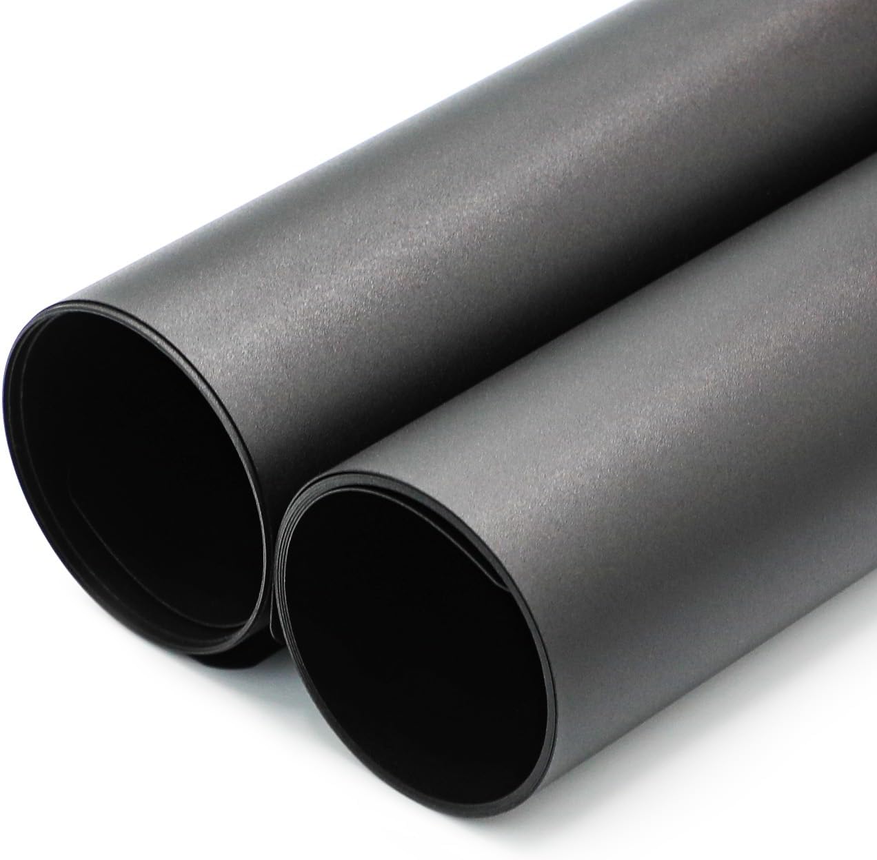 DUCLUS 20x37Inch PP Professional Photography Backdrop, 2-Pack Waterproof Matte Photo Backgrounds for Jewelry, Small Product Shooting, 20-inch LightBox and Flat Lay Photography BlackBlack