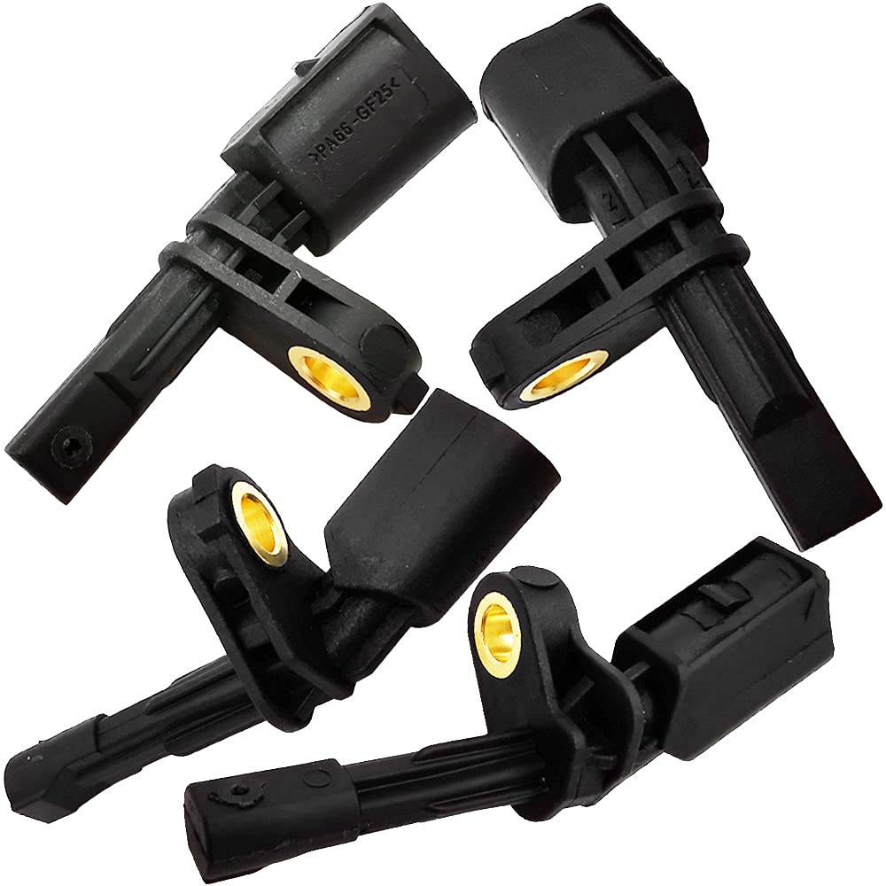 ABS Wheel Speed Sensor Front-Rear LR Replacement for VW Amarok Beetle Bora CC Front Left 7H0927803 & Front Right 7H0927804 & Rear Left 1K0927807 & Rear Right 1K0927808