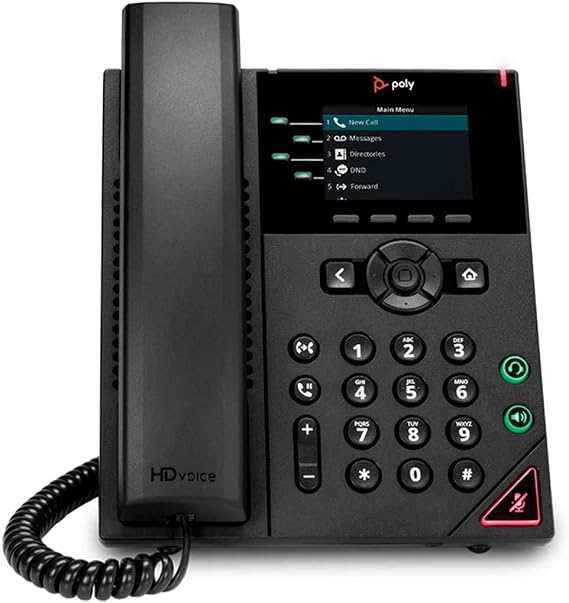 Poly 250 IP Phone - Corded - Corded - Desktop, Wall Mountable