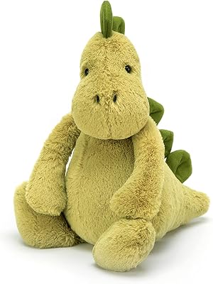 Jellycat Bashful Dino Stuffed Animal, Medium 12 inches | Dinosaur Plush Toy | Classic Childrens Gift