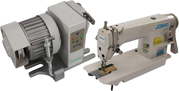 Industrial Sewing Machine Commercial Heavy Duty 550W Motor, 3500SPM High Speed with 0-0.2in Adjustable Stitch for Professional Tailors Garment Production(Not Include Table Stand)