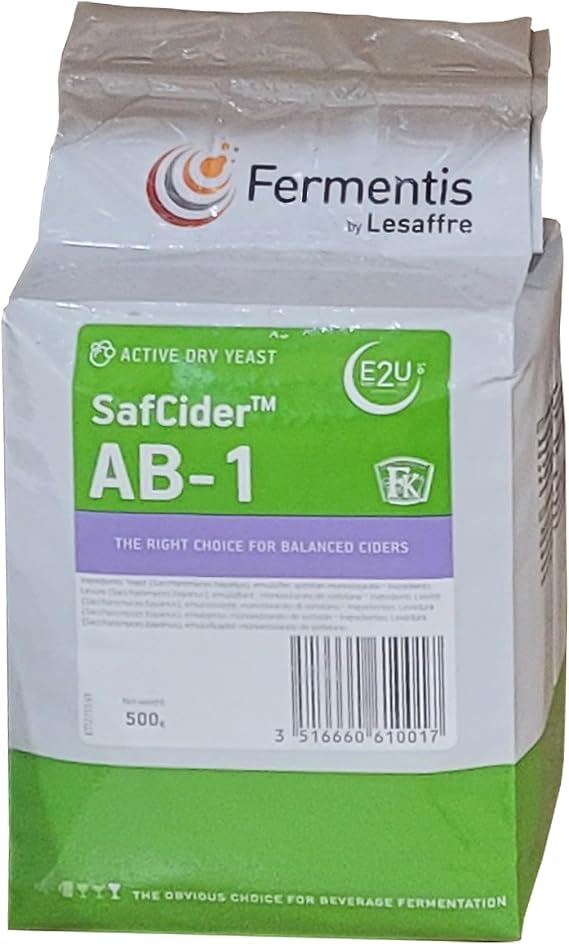 NorCal Brewing Solutions Safcider Cider Yeast 500G Pack for any Cider or Champagne