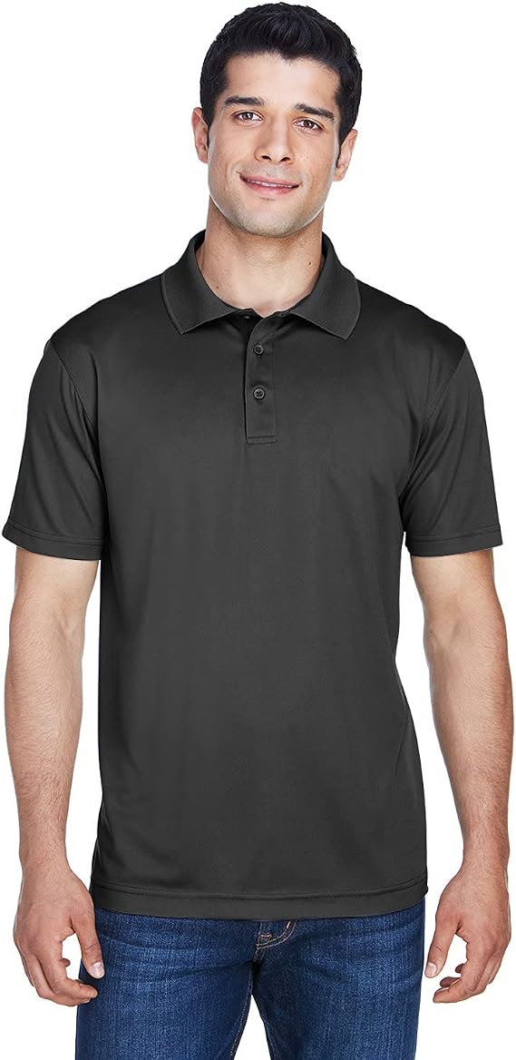 Harriton Men's Short Sleeve 4 oz Polytech Polo Shirt M315