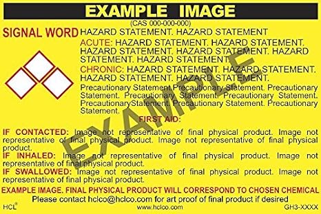 Solvent Naphtha, Heavy Aromatic GHS Label - 2" x 3" (Pack of 25)