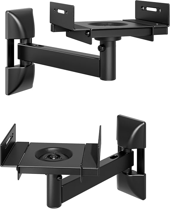 Speaker Wall Mounts, 55 lbs Capacity, Widths from 5.1 to 11.2,1 Pair