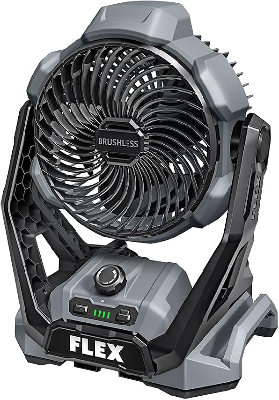 FLEX 24V Brushless Cordless 1,100 CFM Jobsite Fan Tool Only, Battery and Charger Not Included - FX5471-Z