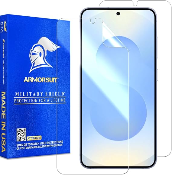 ArmorSuit 2 Pack for Samsung Galaxy S25 Plus (6.7") Screen Protector Case Friendly MilitaryShield HD Clear Film - Made in the USA