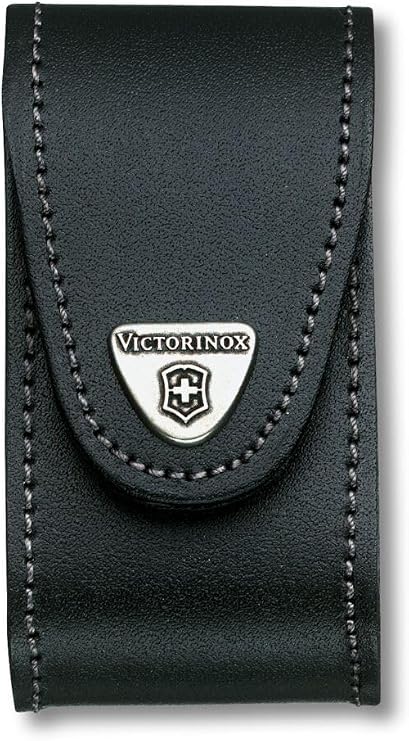 Victorinox Leather Pouch for Swiss Army Knives, Belt Loop, L, Black