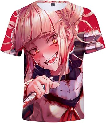 Cosplay Life My Hero Academia T-Shirt - Boku No Hero Crew Neck Tshirts - Anime and Manga Halloween Shirt for Unisex Adult
