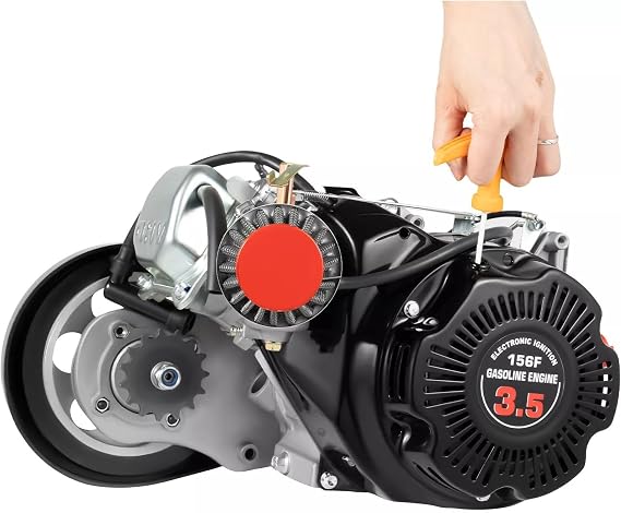 100Cc Bicycle Engine Kit Bike Motor Kit,4 Stroke Bike Gas Motorized Motor Bicycle Modified Engine,3Hp Single Cylinder Petrol Engine Cdi Air Cooling For Mountain Bikes,Road Bikes, Gravel Bikes