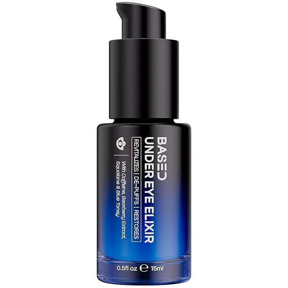 BASED Under Eye Elixir, Hydrating & Refreshing Formula, Simple. Effective. Based. 0.5 fl oz, Pack of 1