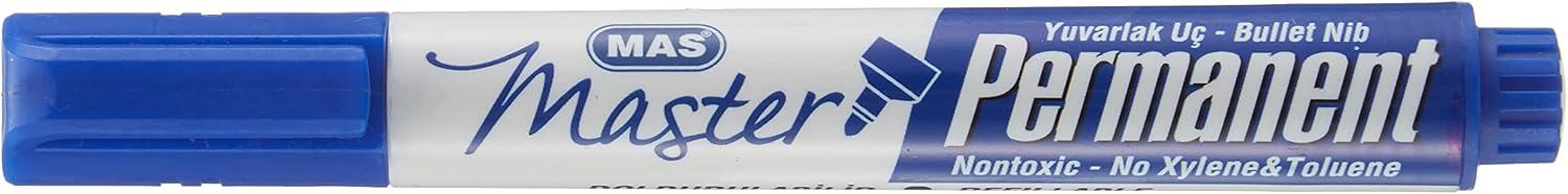 Mas 6406 Permanent Markers, Blue