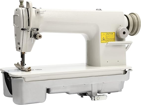 DDL-8700 Lockstitch Industrial Sewing Machine,High Speed Heavy Duty Sewing Machine Tool,Commercial Straight Stitch Sewing Machine for leather (White 3)
