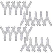 plastic 3/16" Y shape 3 way barbed connector for air hose, water pipe pp polypropylene barb fitting. (Pack of 20 pcs)