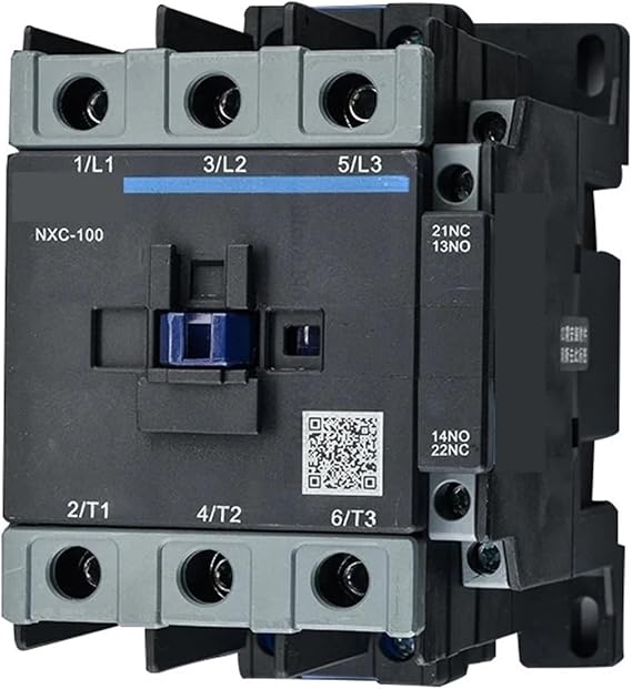 AC contactor NXC-100 100A LC1D AC Contactor 1NO 1NC 3-Phase DIN Rail Mount Electric LC1 AC 24V 36V 110V 220V 380V(110V)