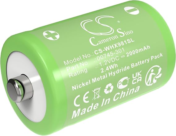Battery for Wahl 7060, 9020, 9326, 9816, 9916, 9918, 9920, 9925, 9940 PN:Wahl 00745-301, 23-9034, 415745-101, 93148-100, 960-0498 2000/2.4Wh