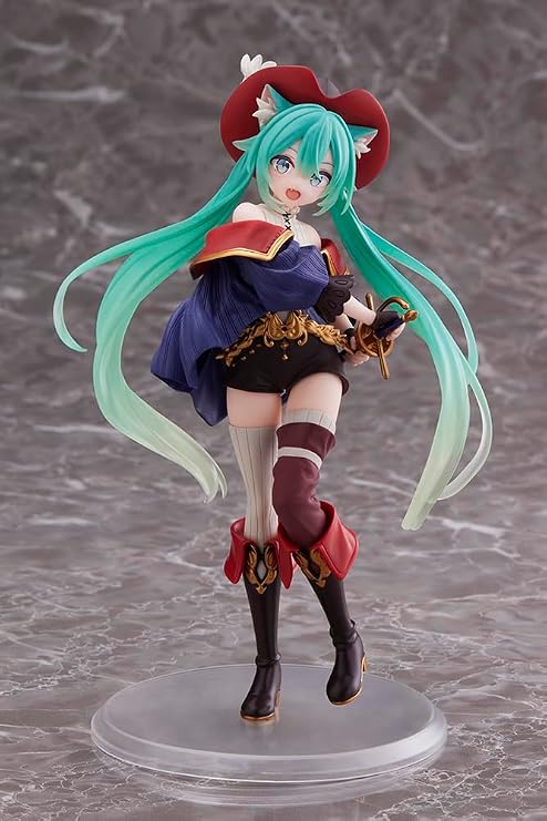 Taito Hatsune Miku Wonderland Figure ~Puss in Boots~ Figure, Multiple Colors (T40018)