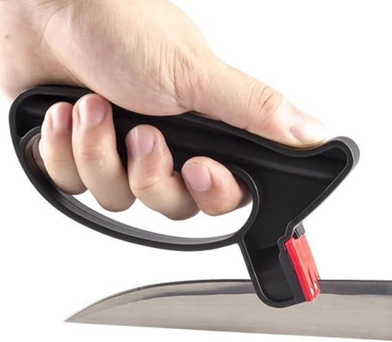 Manual Knife Sharpeners - Steel Knife Sharpener, Kitchen Knife Sharpening Tool | Ceramic Steel Knife Sharpener, Kitchen Knives Accessories Quick Sharpening for Ceramic, Steel Knives, Scissors