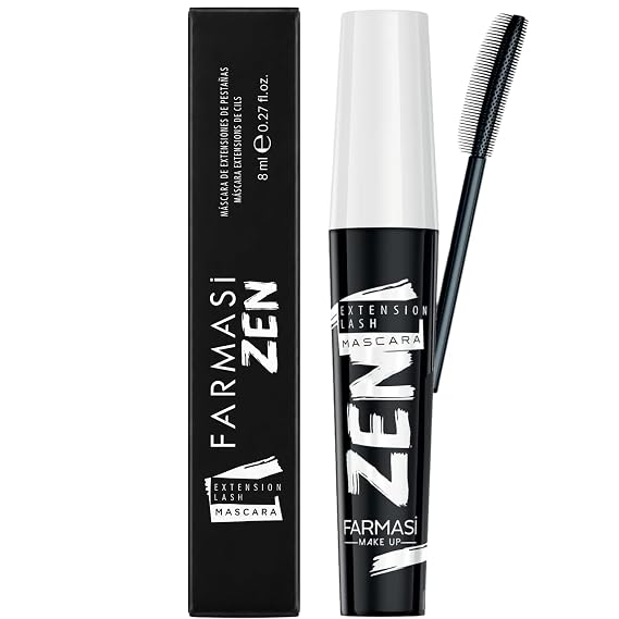 Farmasi Zen Extension Lash Mascara, Volumizing, Lengthening, Blackest